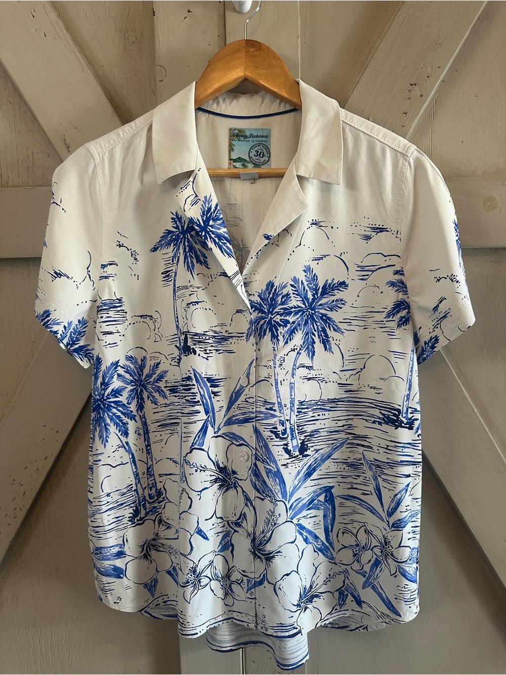 Tommy Bahama 30th Anniversary 100% Silk Tropical Hawaiian Camp Shirt Medium